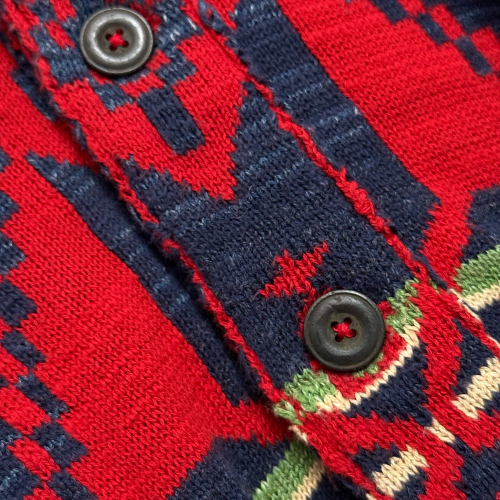Polo Ralph Lauren Southwestern Shawl Collar Cardigan Belted Navajo Knit Jacket S - Picture 11 of 12